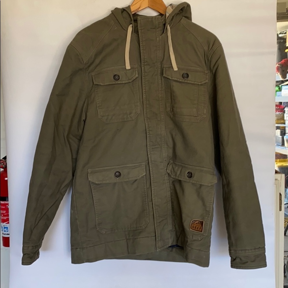 Reef men’s insulated lined jacket : size Med :
